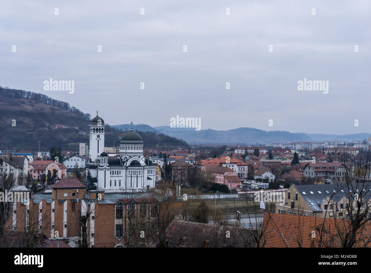 Alba Iulia, Rumänien - 30.12.2017: Blick auf die Orthodoxe Kathedrale Stockfoto
