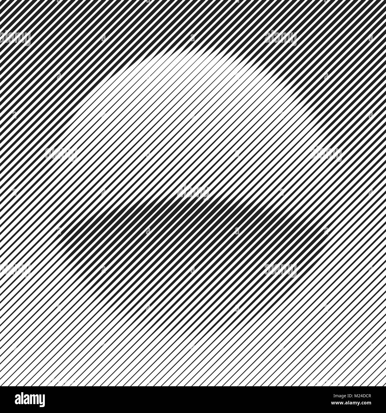 Positionen mit unterschiedlicher Breite und Form, die eine Kugel. Halbton Wirkung. Geeignet für Logo oder andere Design Stock Vektor