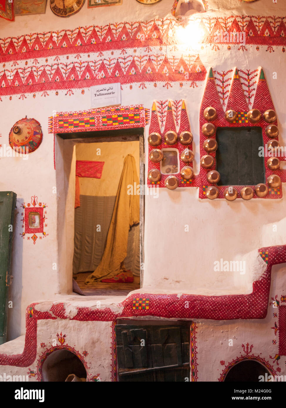 Ghadames Altstadt Haus Dekoration Stockfoto