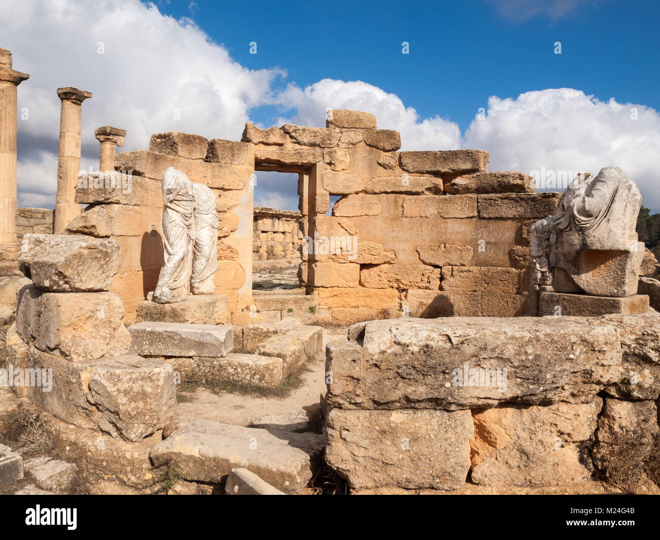 Heiligtum der Demeter und Kore in Cyrene Agora Stockfoto