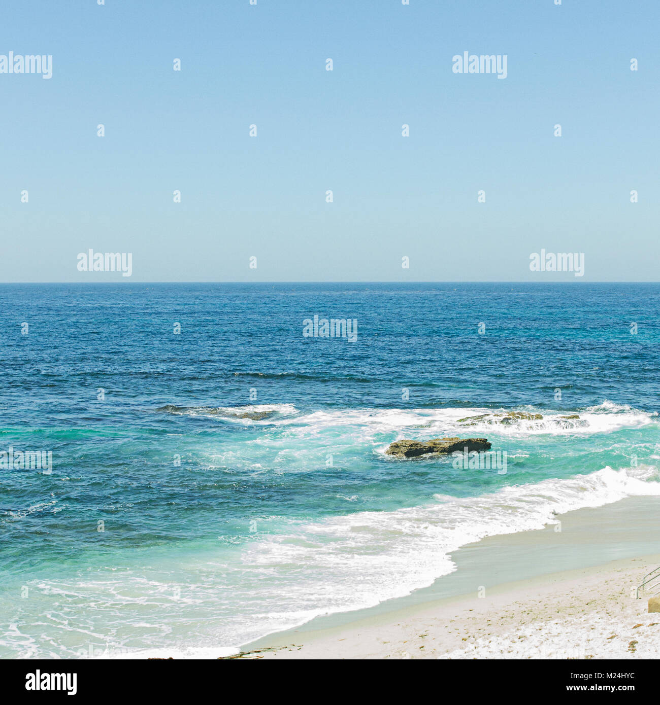 Schönen sonnigen Tag am Strand. Stockfoto