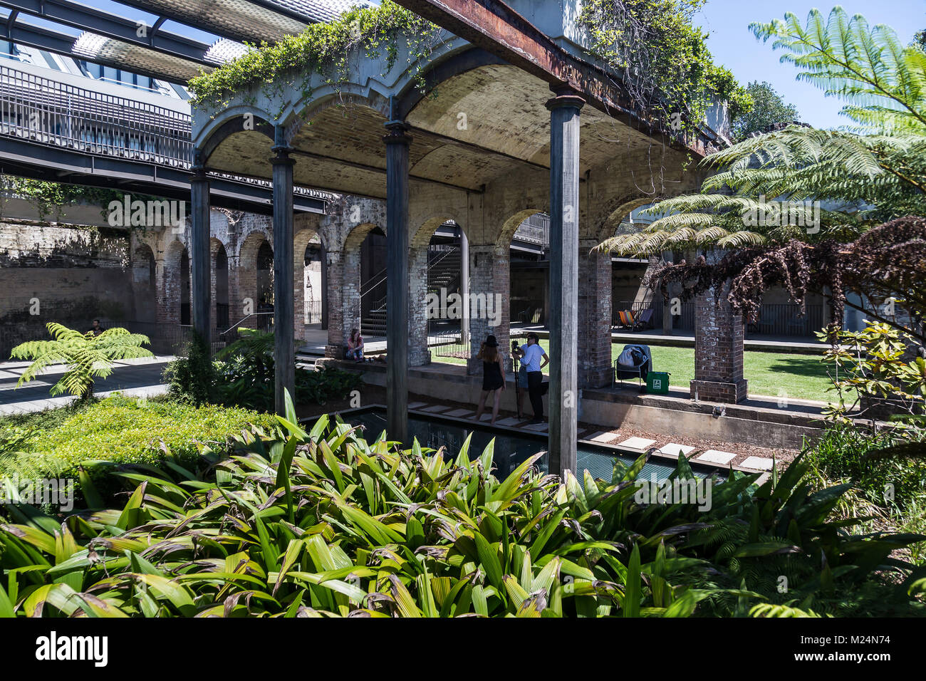 Eine erstaunliche städtischen Park namens Paddington Behälter Gardens, Paddington, Sydney. Stockfoto