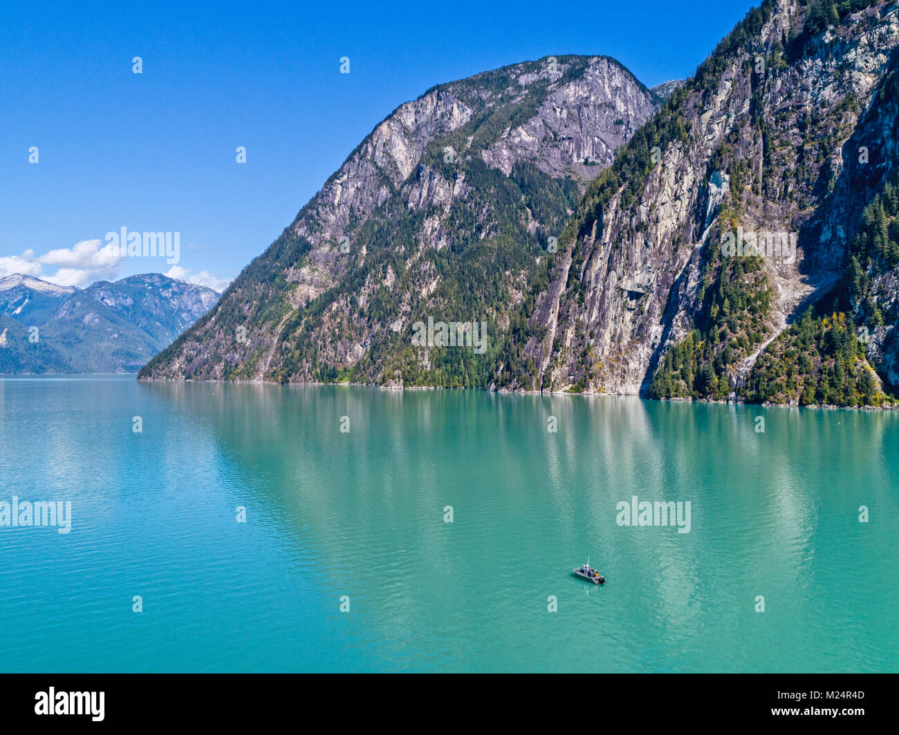 "Ambient Light" Tour Boot, Vancouver Island Foto Touren, im Knight Inlet, erste Nationen Gebiet, British Columbia, Kanada. Stockfoto