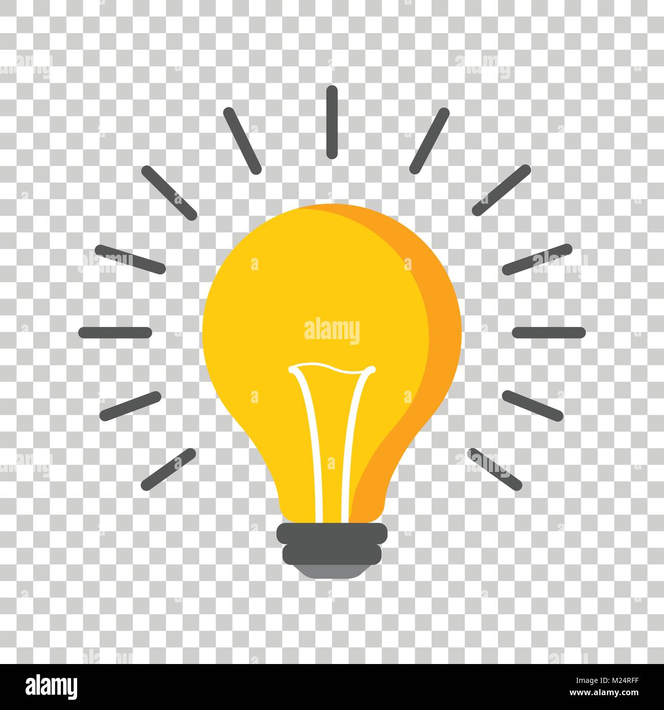 Halogen Glühbirne Symbol. Glühlampe unterzeichnen. Strom- und Idee