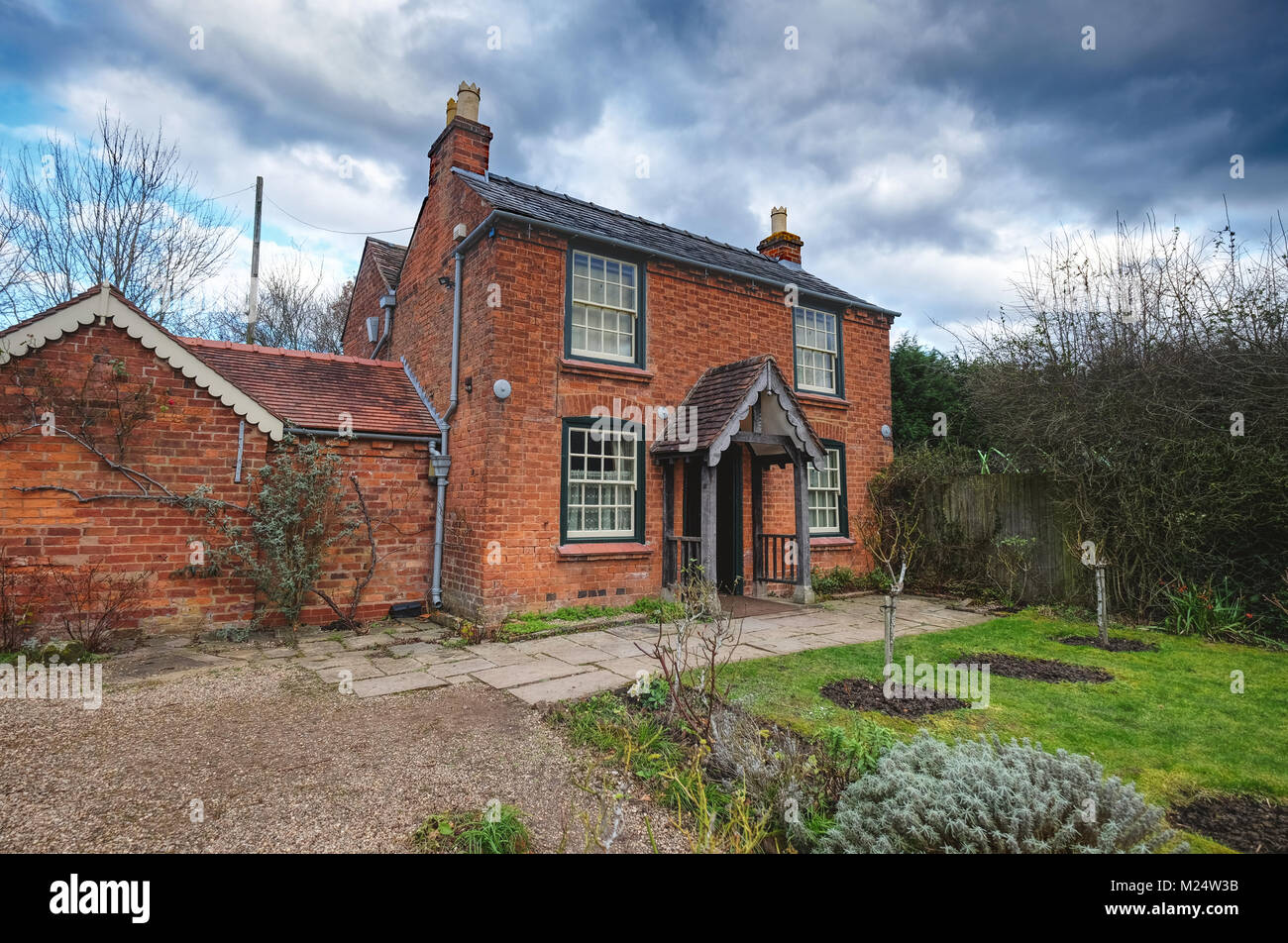 "Die Tannen' Cottage in Malvern, Worcs - Geburtsort des Komponisten Edward Elgar Stockfoto