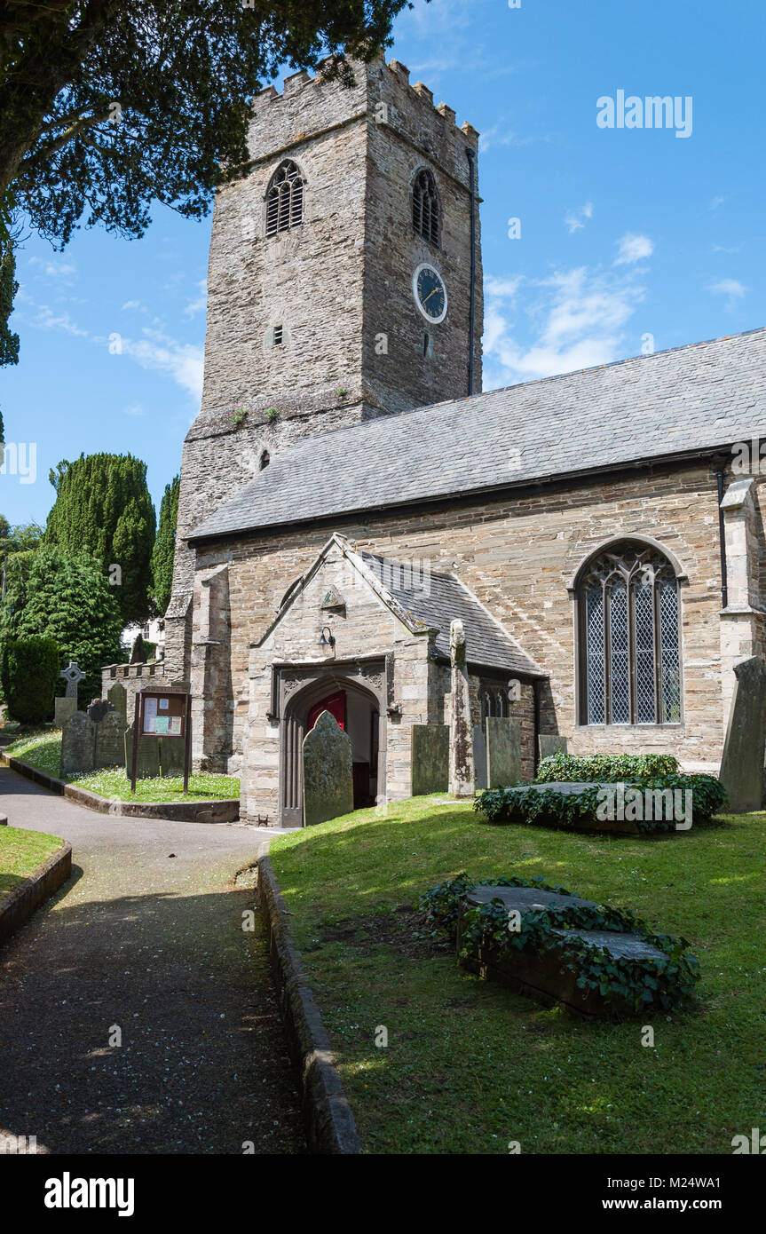 St. petroc's Kirche, Padstow, Corwall, England, UK. Stockfoto