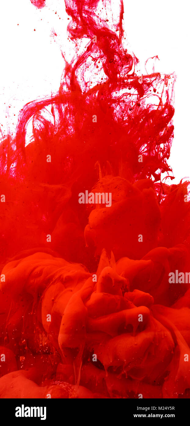 Farbe in Wasser Stockfoto