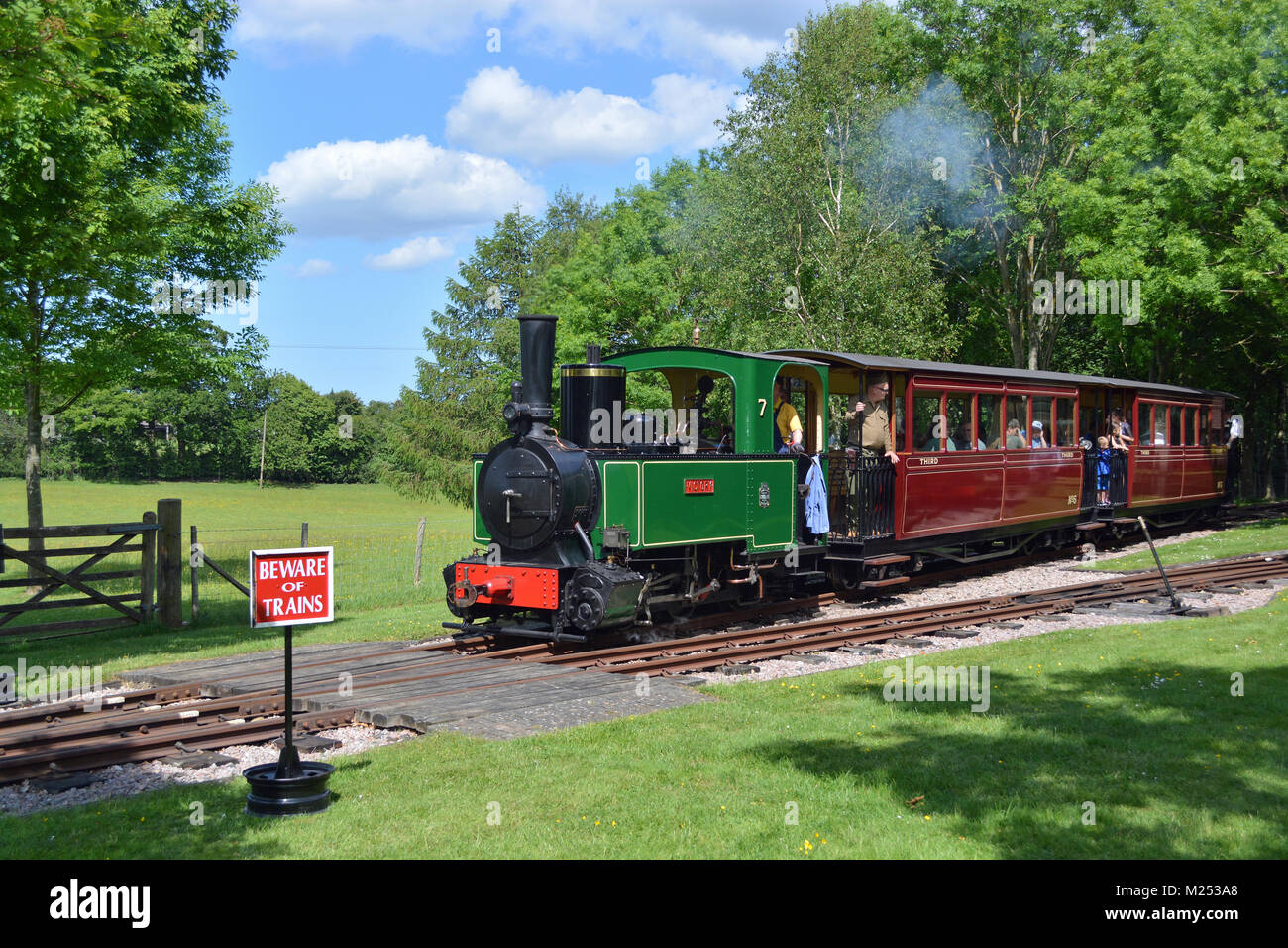 1897 Decauville 0-4-2 Dampflok Stockfoto