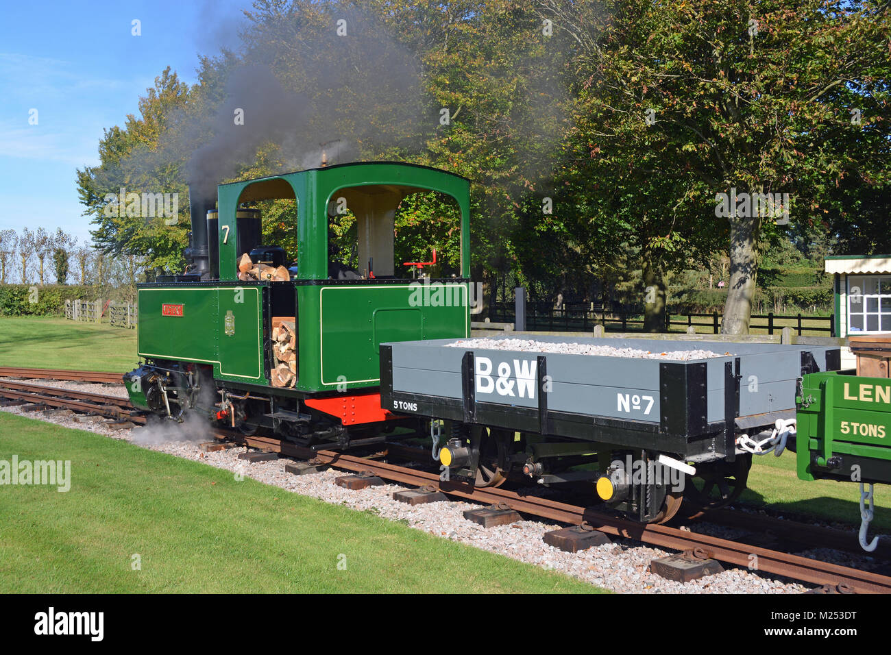 1897 Decauville 0-4-2 Dampflok Stockfoto