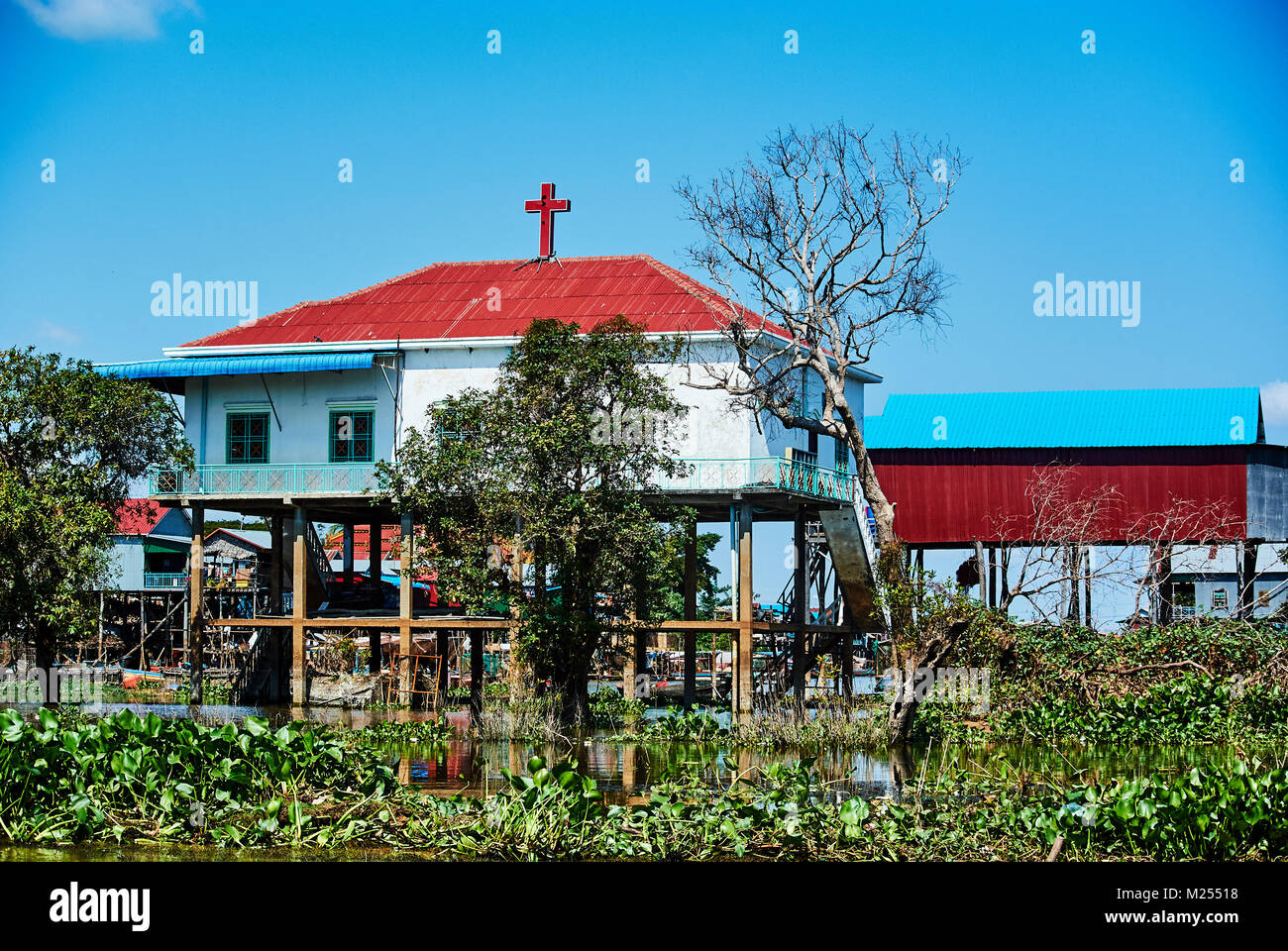 Tonle Sap schwimmenden Dorf Kambodscha Asien reisen Stockfoto