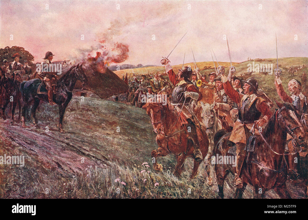Nach der Schlacht von Naseby, 14. Juni 1645 Stockfoto
