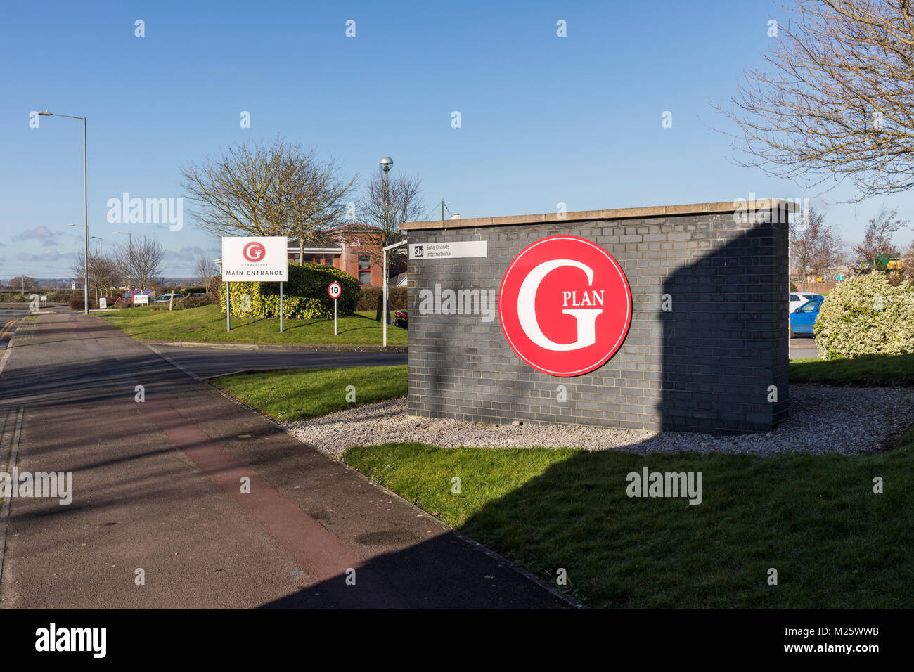 G Plan Polstering Ltd, Melksham, Wiltshire, England, Großbritannien Stockfoto