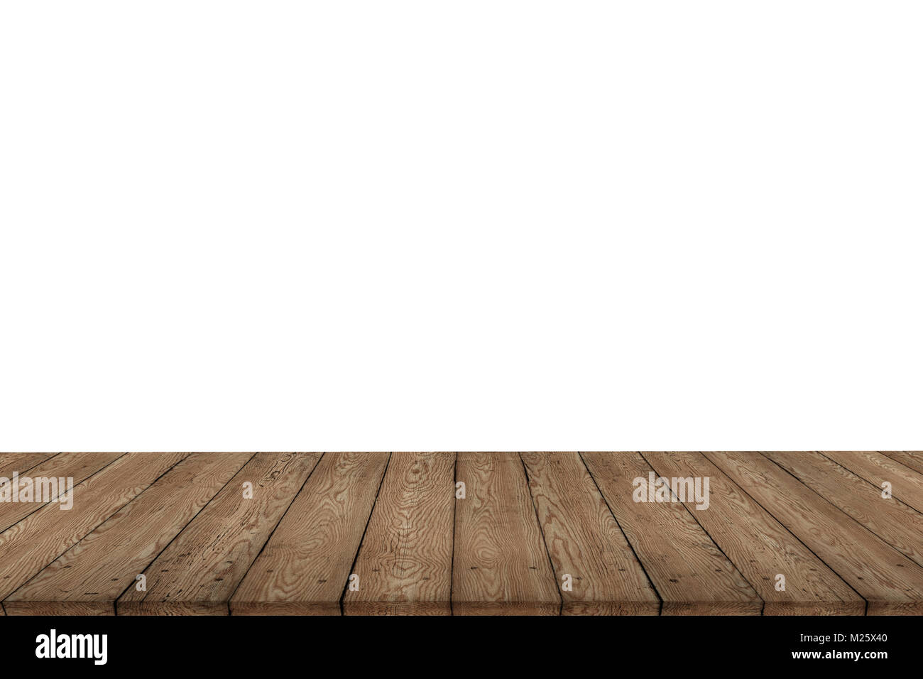 Natürliche Muster Holz Tisch Boden für das Design oder Montage ihrer Produkte Hintergrund. Stockfoto