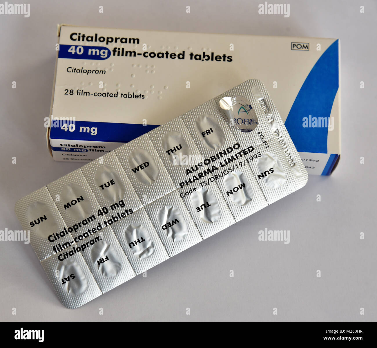 Rezept Tabletten, Amlodipin für hohen Blutdruck, Doxycyline ein  Antibiotikum ist, Citalopram ist für Angst genommen Stockfotografie - Alamy