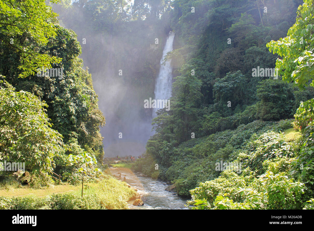 Zweite von sieben Lake Sebu's fällt Stockfoto