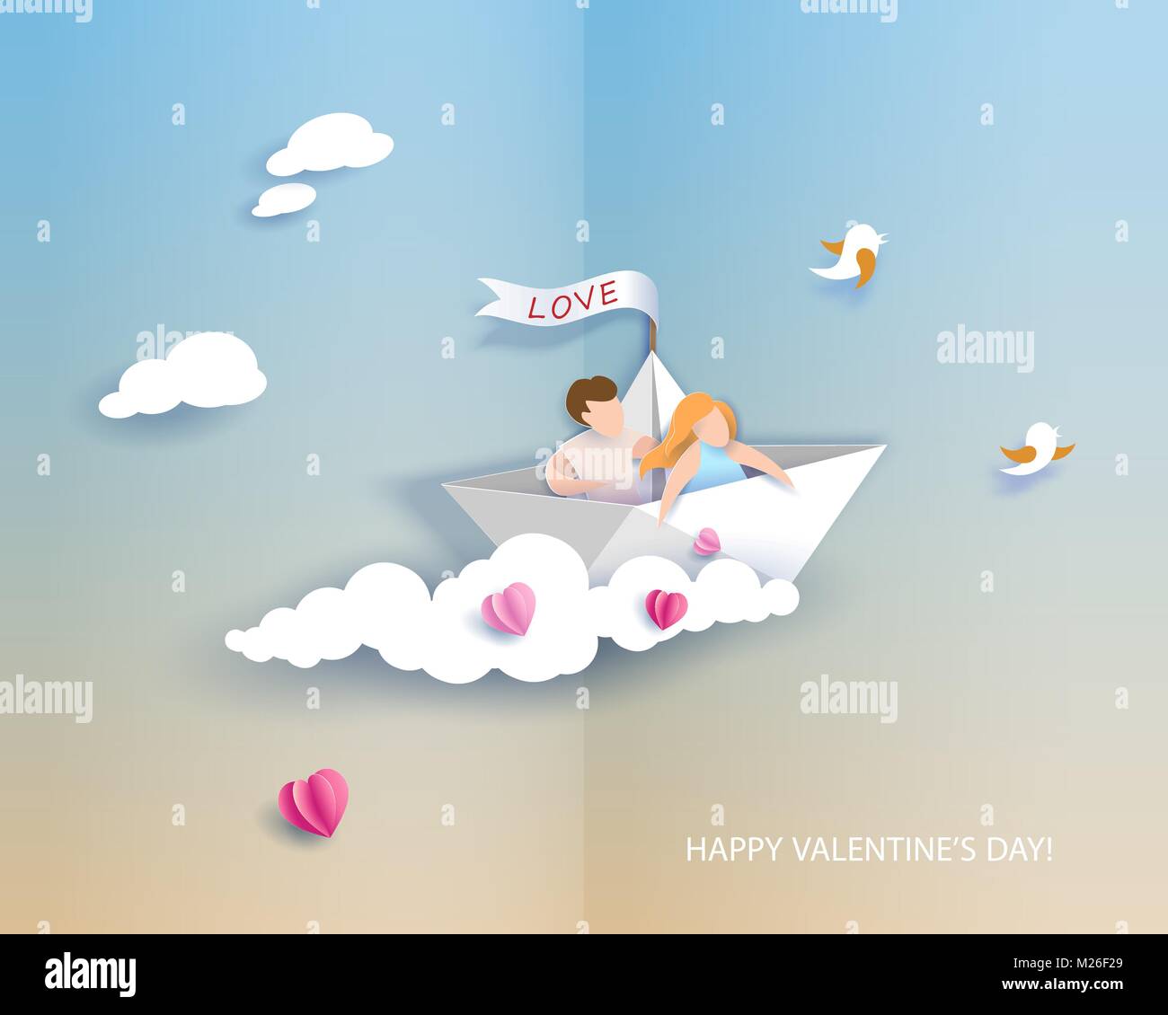 Valentinstag-Karte Stock Vektor