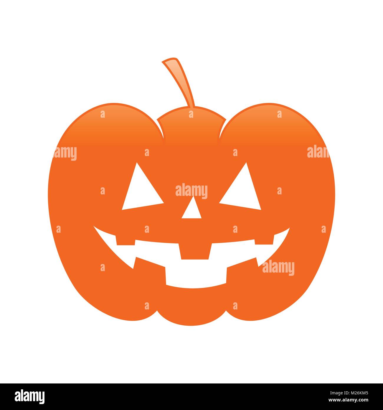 Klassische Halloween bösen Jack O Lantern Kürbis Symbol Vektor Grafik Design Stock Vektor