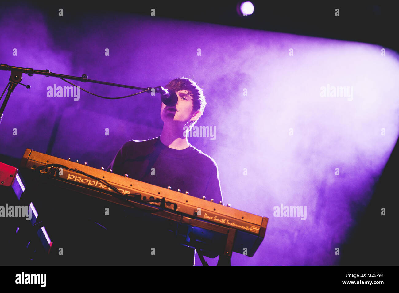 Die elektronische Musik Produzent und Sänger James Blake dargestellt an seinem Live Gig im Falconer Salen in Dänemark - 2013. Stockfoto