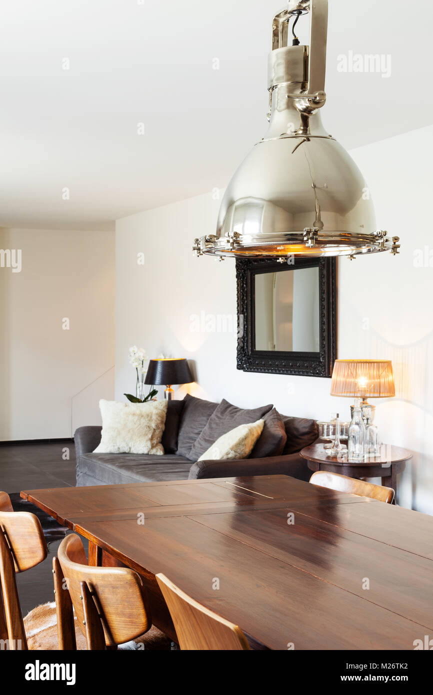 Interieur modernes Haus, schöne Einrichtung Stockfoto