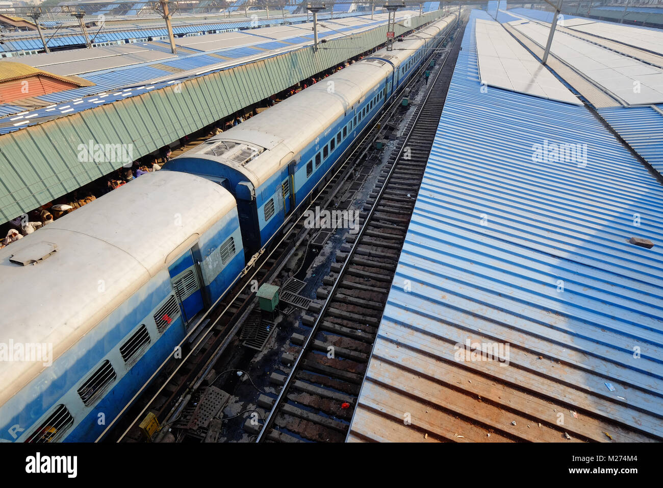 Bahnhof Neu-Delhi, Delhi, Indien Stockfoto