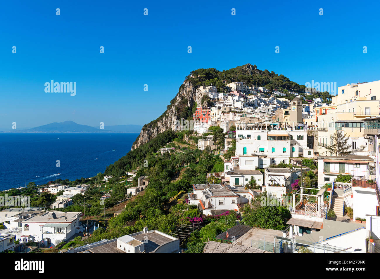 Die Insel Capri im Golf von Neapel, Kampanien, Italien, Stockfoto