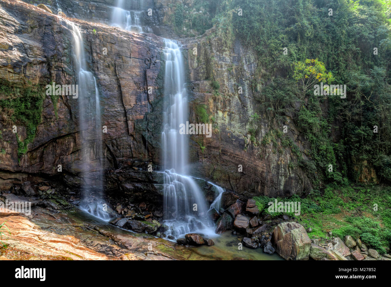 Ramboda Falls, Ramboda, Sri Lanka, Asien Stockfotografie - Alamy