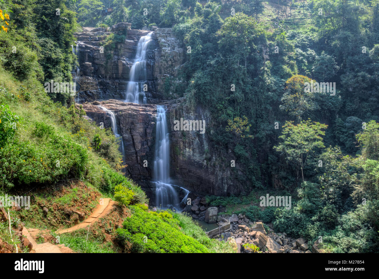 Ramboda Falls, Ramboda, Sri Lanka, Asien Stockfotografie - Alamy
