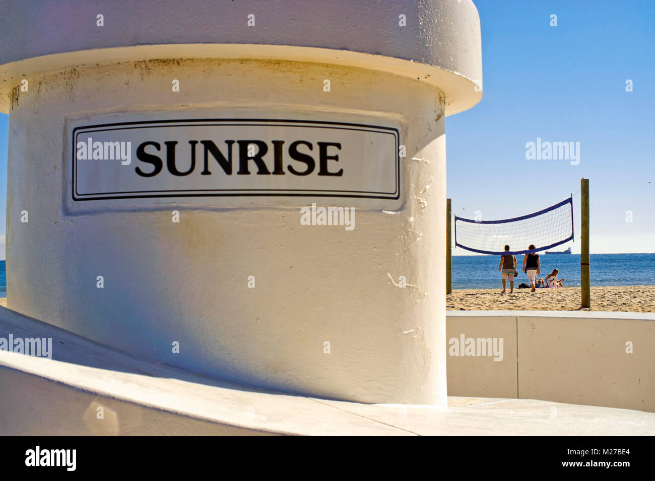 Ft. Lauderdale am Strand, Sunrise Blvd. A1A, Florida, USA Stockfoto