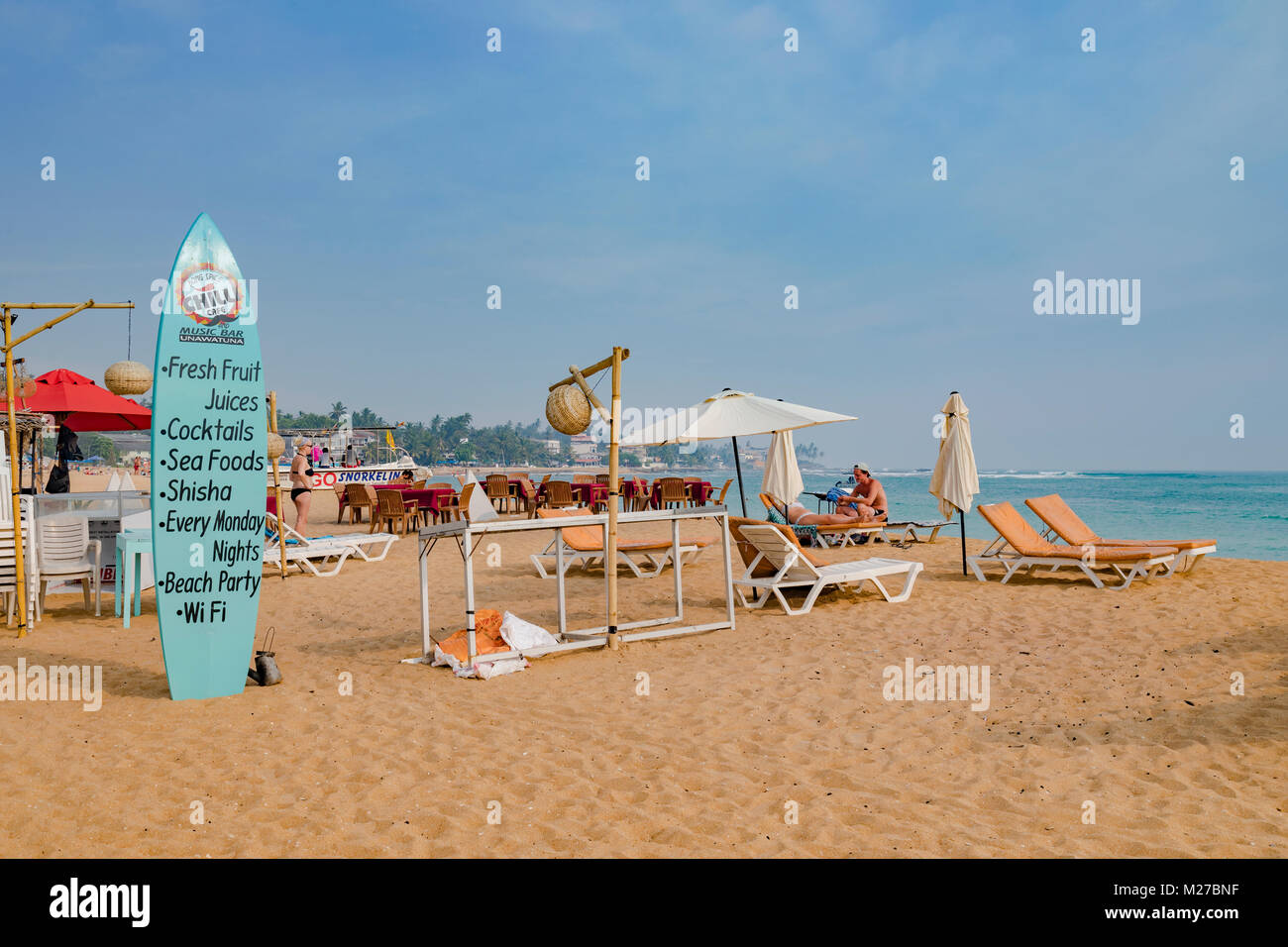 Unawatuna Beach, Galle, Sri Lanka, Asien Stockfoto