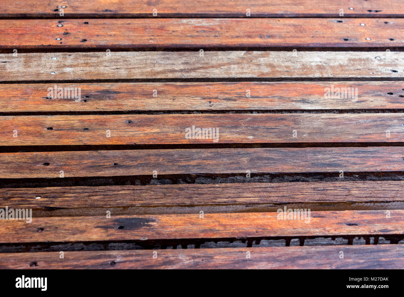 Holz Textur horizontal Hintergrund Stockfoto
