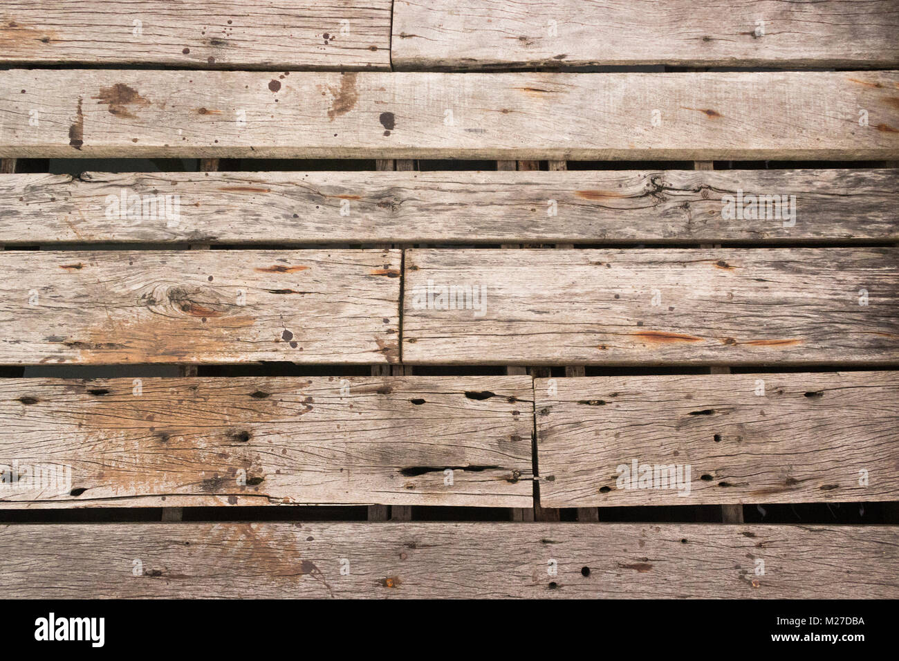 Holz Textur horizontal Hintergrund Stockfoto