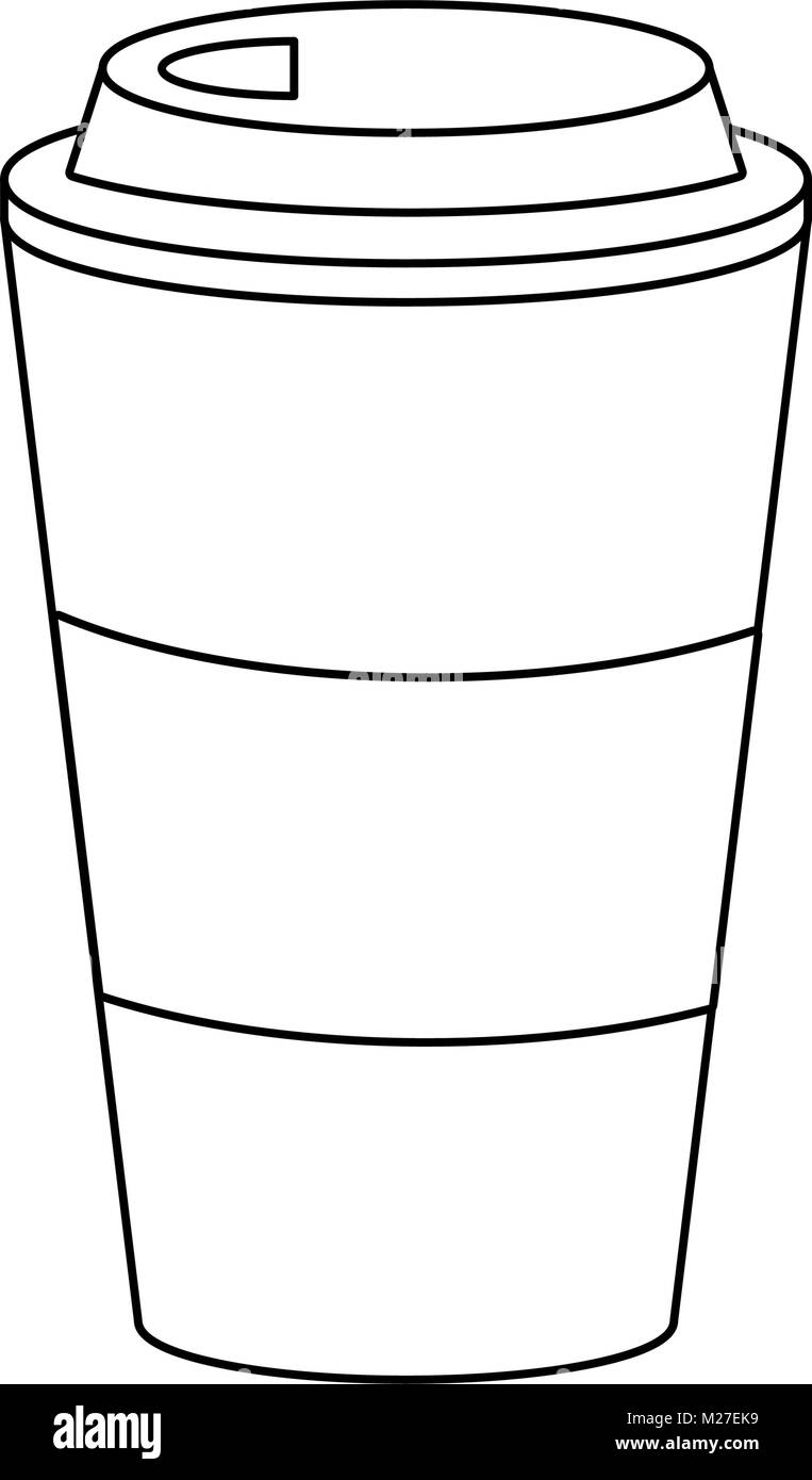 Kaffee zum mitnehmen Stock Vektor