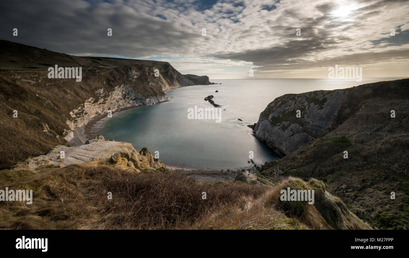 Mann-O Krieg Bucht an der Jurassic Coast in Dorset Stockfoto