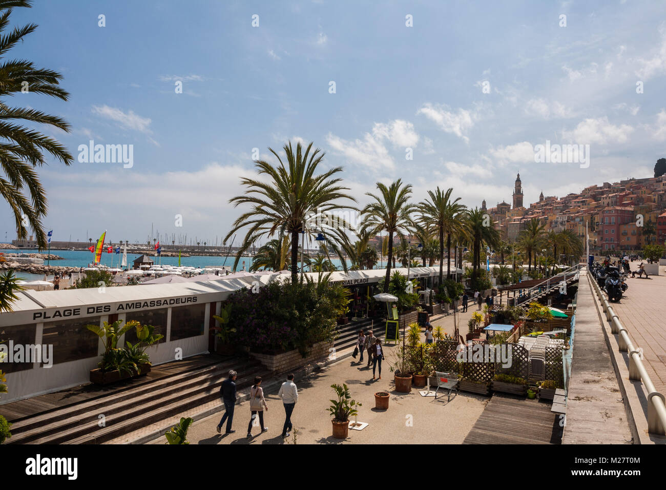 Mentone, Menton, Alpes Maritimes, Provence-Alpes-Cote d'Azur, Ligurisches Meer, Frankreich Stockfoto