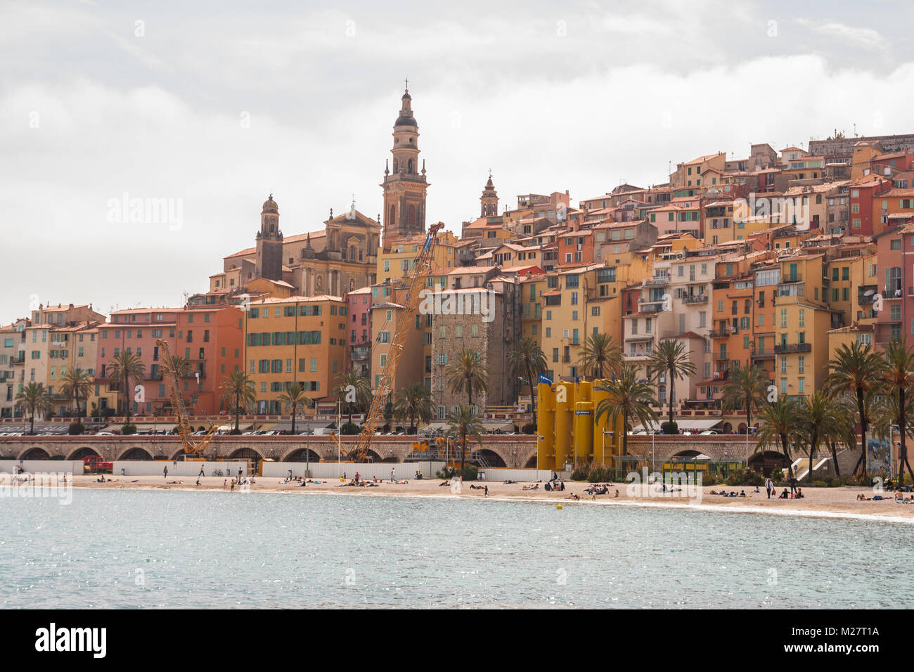 Mentone, Menton, Alpes Maritimes, Provence-Alpes-Cote d'Azur, Ligurisches Meer, Frankreich Stockfoto