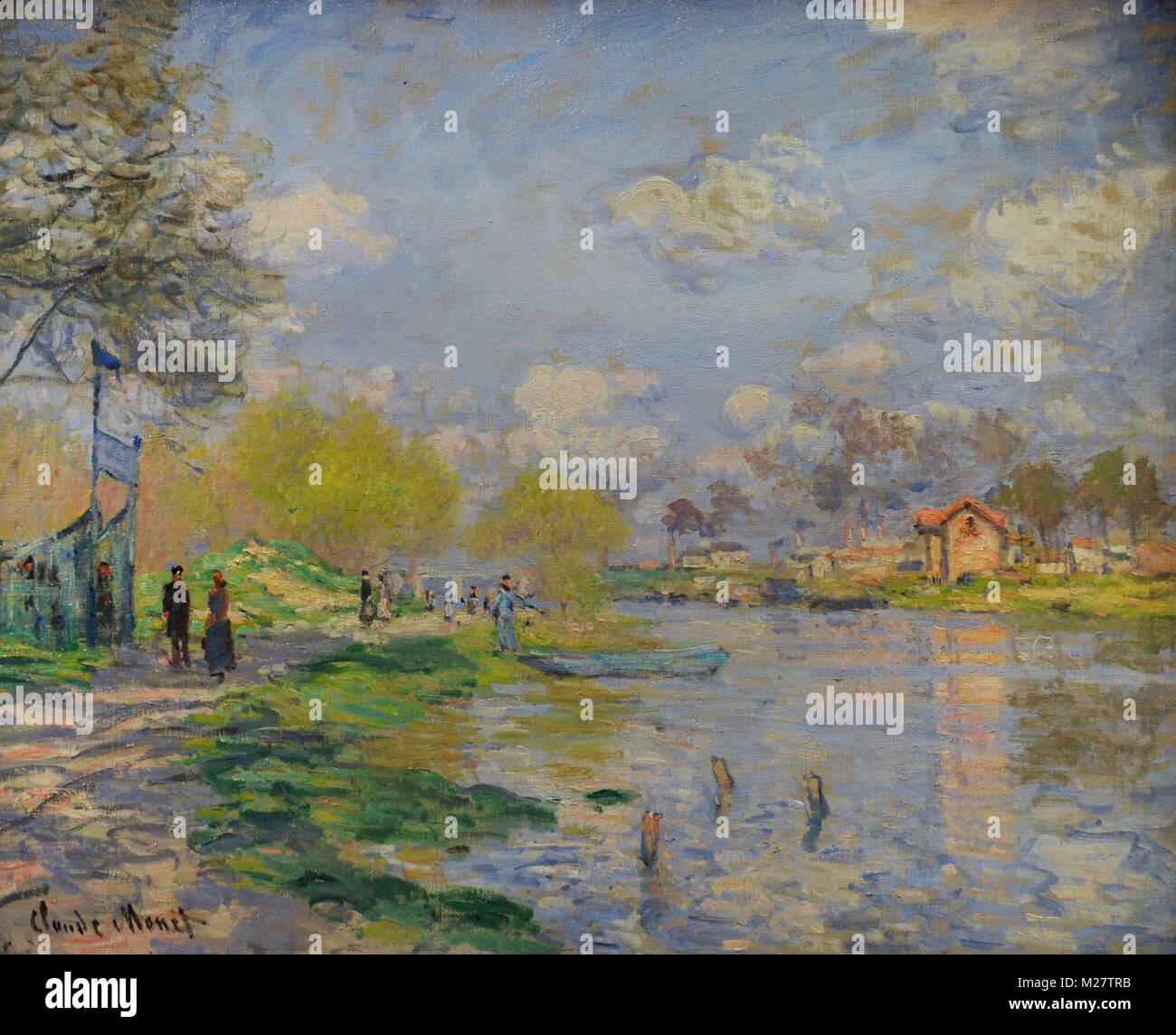 Claude Monet (1840-1926). Französische Maler. Frühling an der Seine, 1878. National Gallery. Oslo. Norwegen. Stockfoto