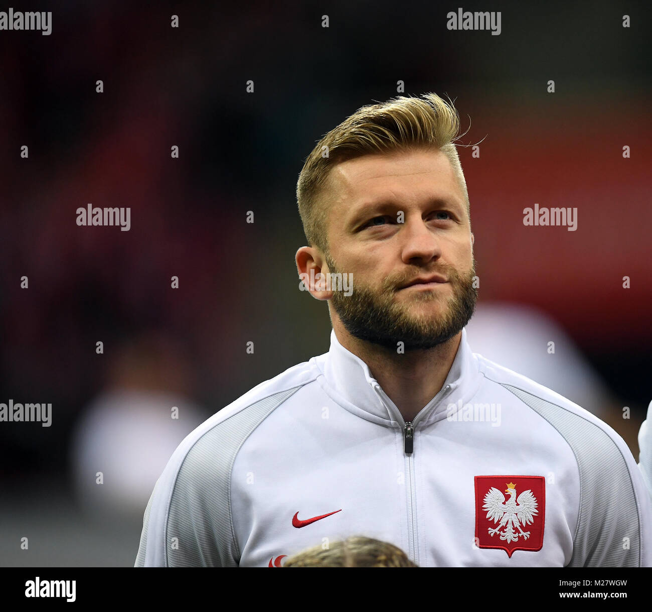 8 Oktober, 2017 - Warschau, Polen: Fußball WM 2018 Qualifikation Rusia Polen - Montenegro o/p Jakub Blaszczykowski (Polen) Stockfoto