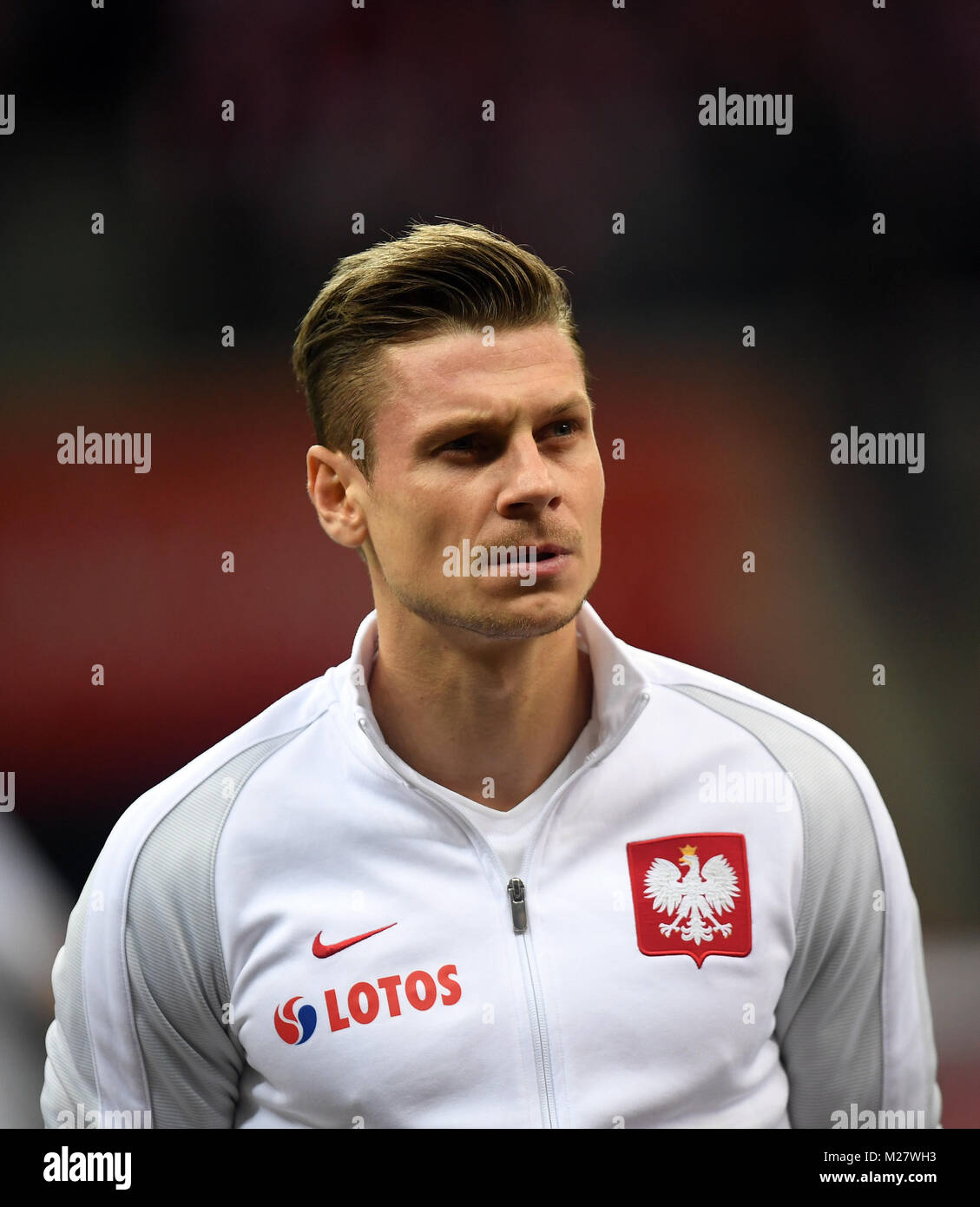 8 Oktober, 2017 - Warschau, Polen: Fußball WM 2018 Qualifikation Rusia Polen - Montenegro o/p Lukasz Piszczek (Polen) Stockfoto
