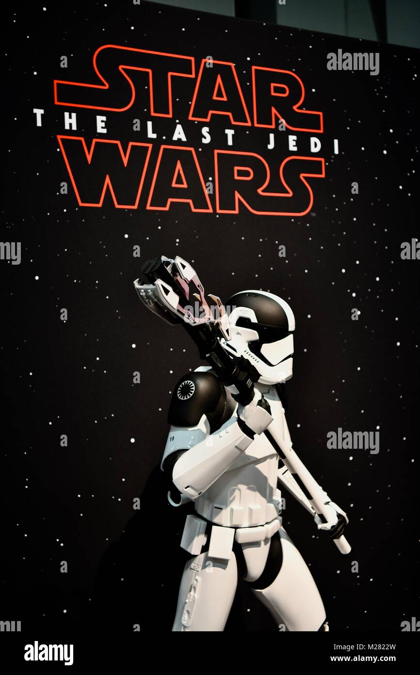 Star Wars Der letzte Jedi Anzeige an der Washington Auto Show, Washington DC, USA Stockfoto