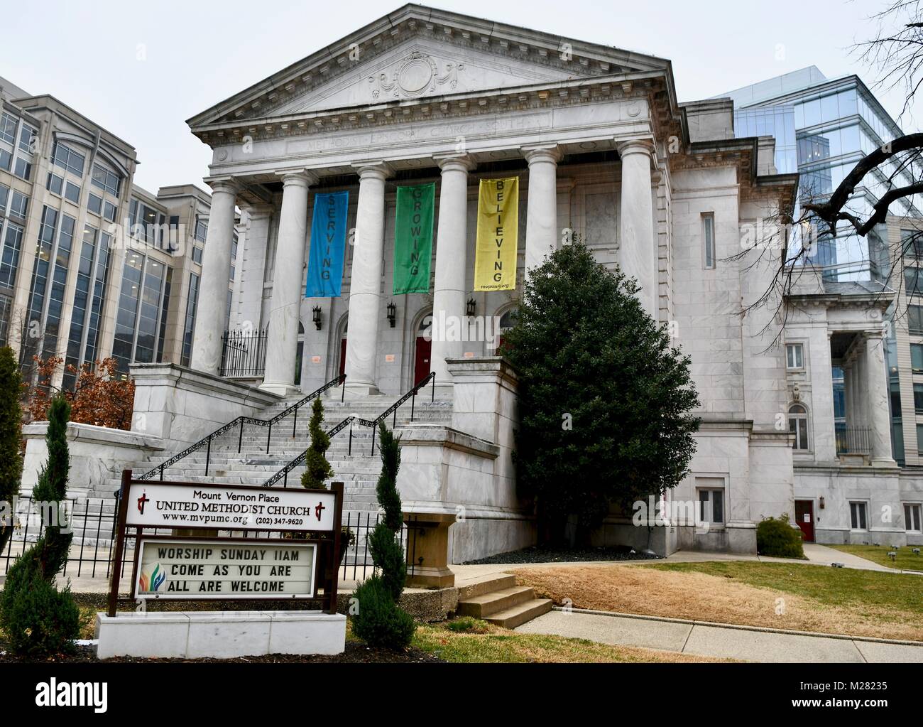 Mount Vernon, Vereinigte Methodistische Kirche, Washington DC, USA Stockfoto