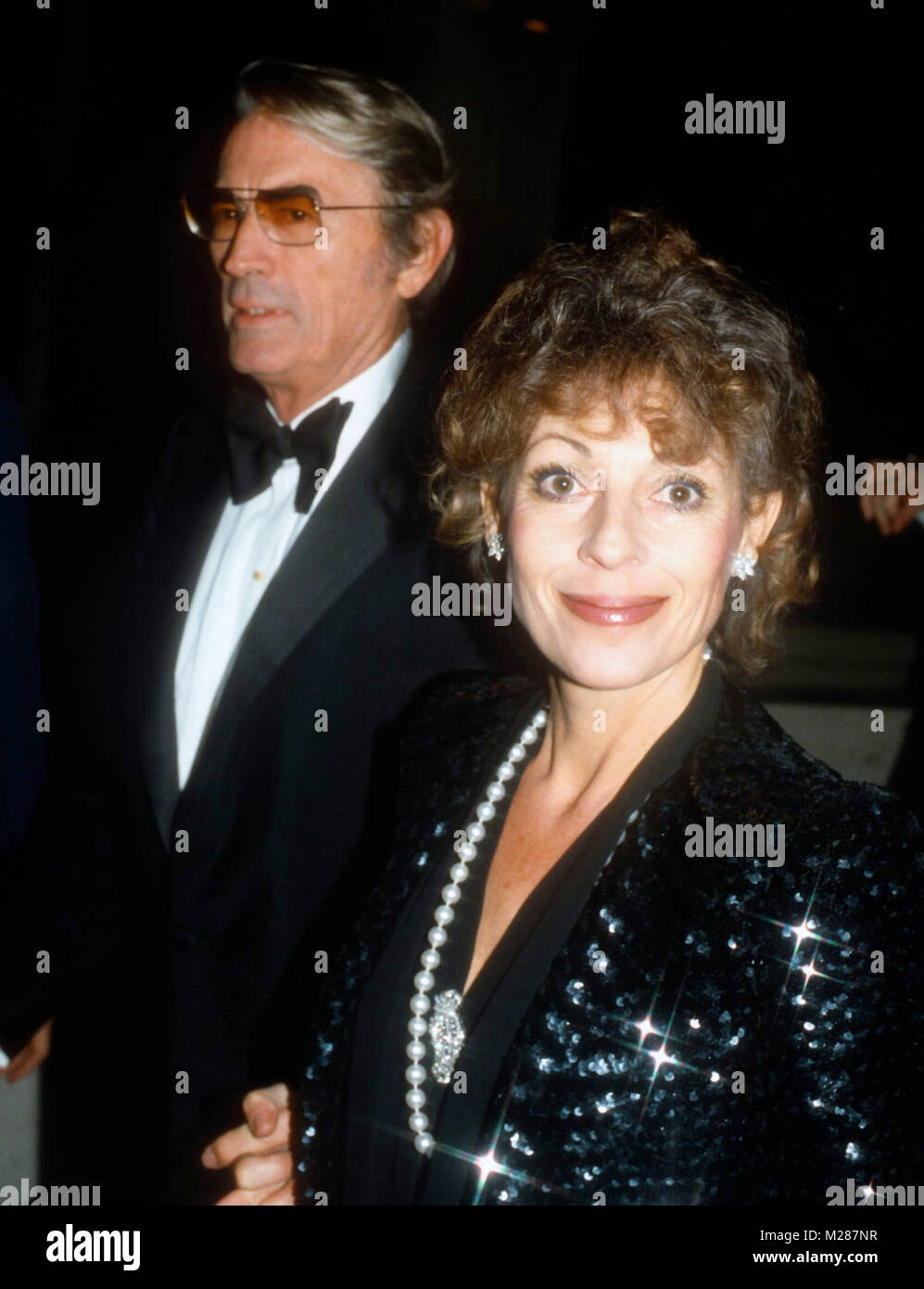 LOS ANGELES, Ca 8. NOVEMBER (LR) Schauspieler Gregory Peck und