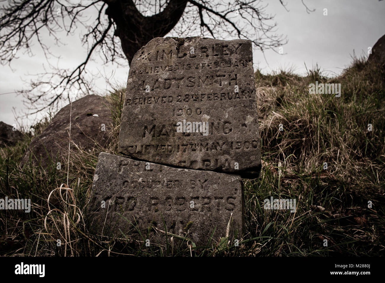 Gebrochene Boer War Memorial, meine Damen rock, Stirling, Schottland Stockfoto