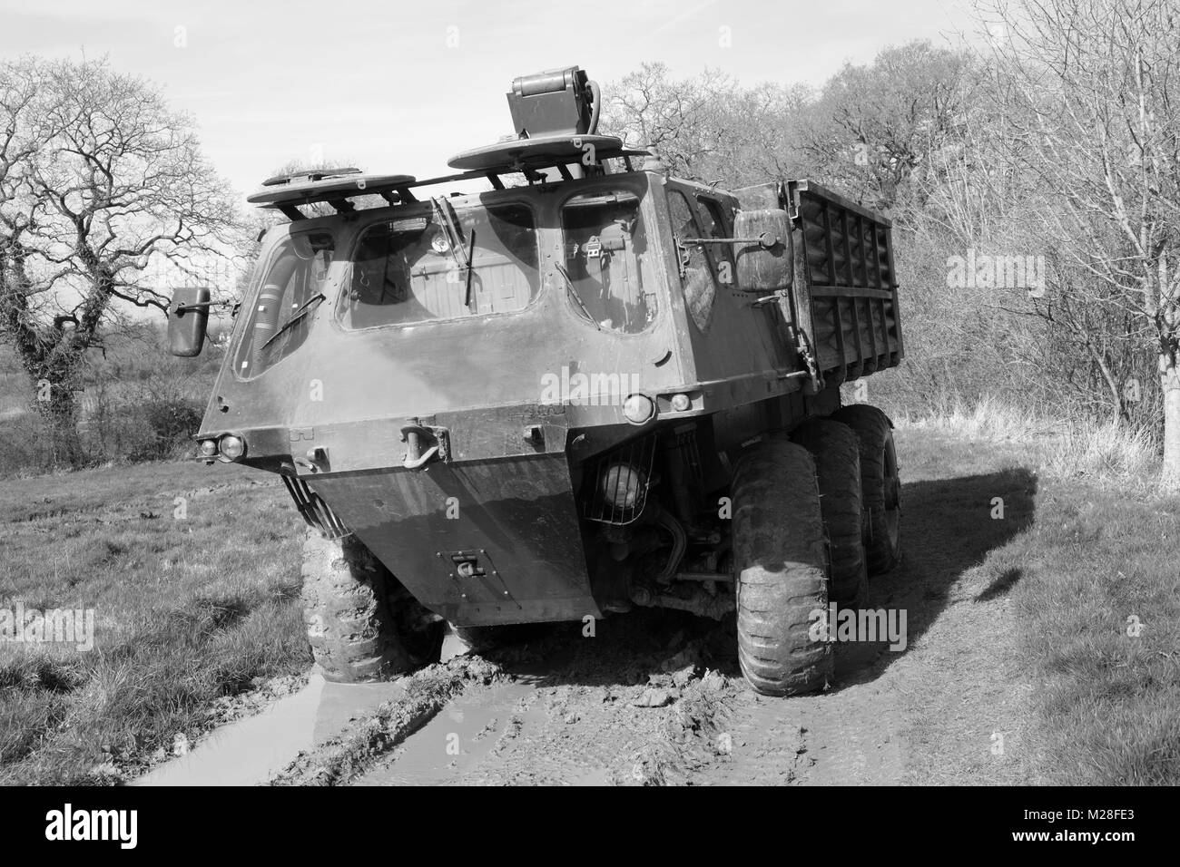 8. März 2017 - 1968 ex Militär Armee Alvis Kraftvolles amphibious Transport-LKW Stockfoto