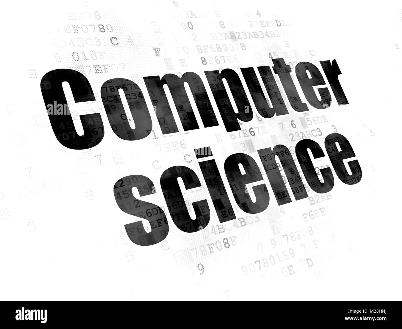 Wissenschaft-Konzept: Informatik auf Digital-Hintergrund Stockfoto