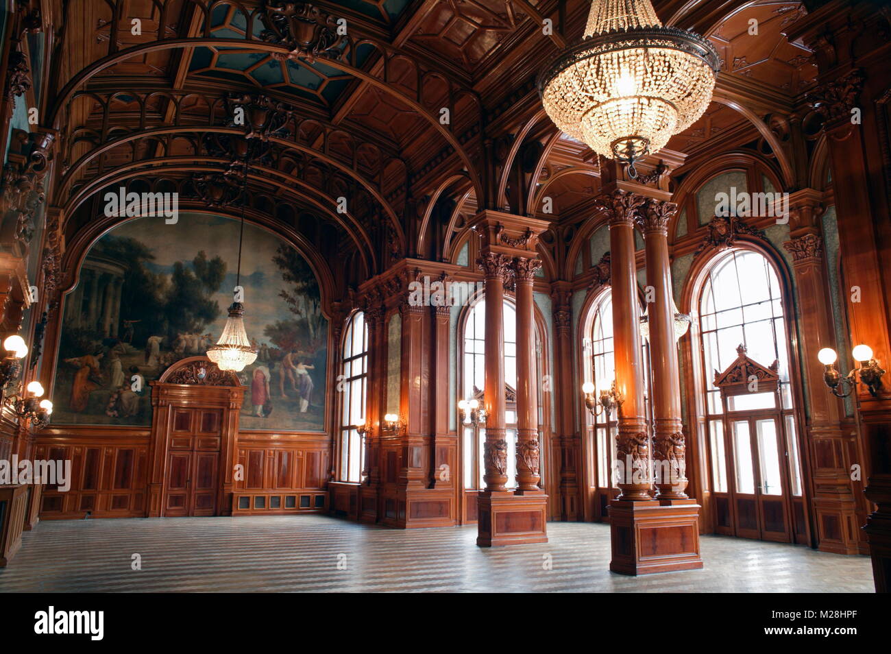 Zandnersaal, Halle in der kaiserlichen Badewanne 1895, Karlsbad, Karlsbad, Böhmen, Tschechische Republik, Europa Stockfoto