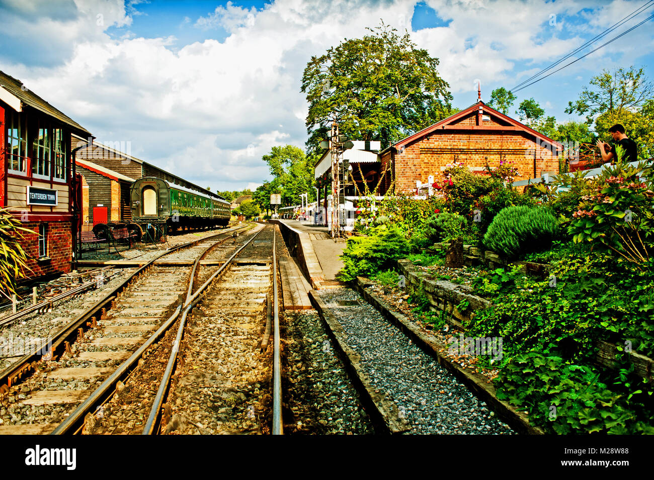 Tenterden Town Bahnhof, Tenterden, Kent und East Sussex Railway, Kent Stockfoto