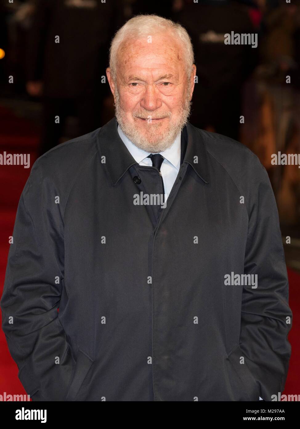 Sir Robin Knox-Johnston "Äãattends Weltpremiere der Barmherzigkeit - London, UK (06.02.2018) | Verwendung weltweit Stockfoto