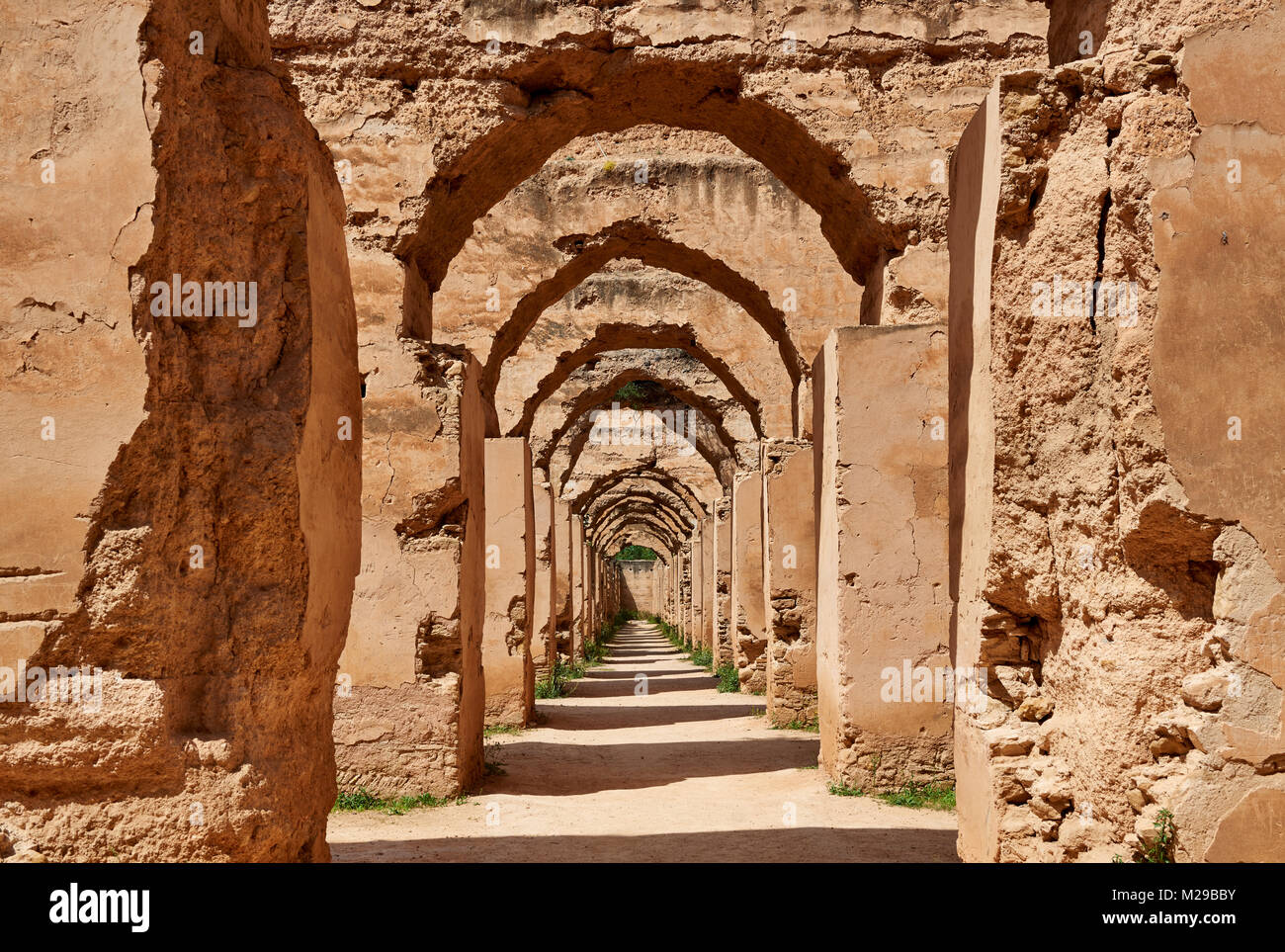 Heri es-Souani, Imperial Marstall, Meknes, Marokko, Afrika Stockfoto