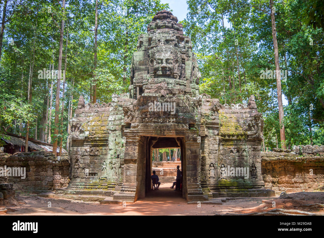 Antike Tempel in Angkor Wat, Kambodscha, Siem Rep Stockfoto