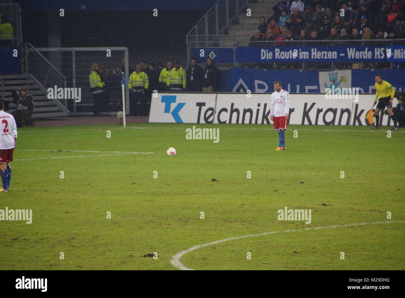 Der Fußballspieler Rafael van der Vaart vom Hamburger Sportverein HSV Hamburg-team Stockfoto
